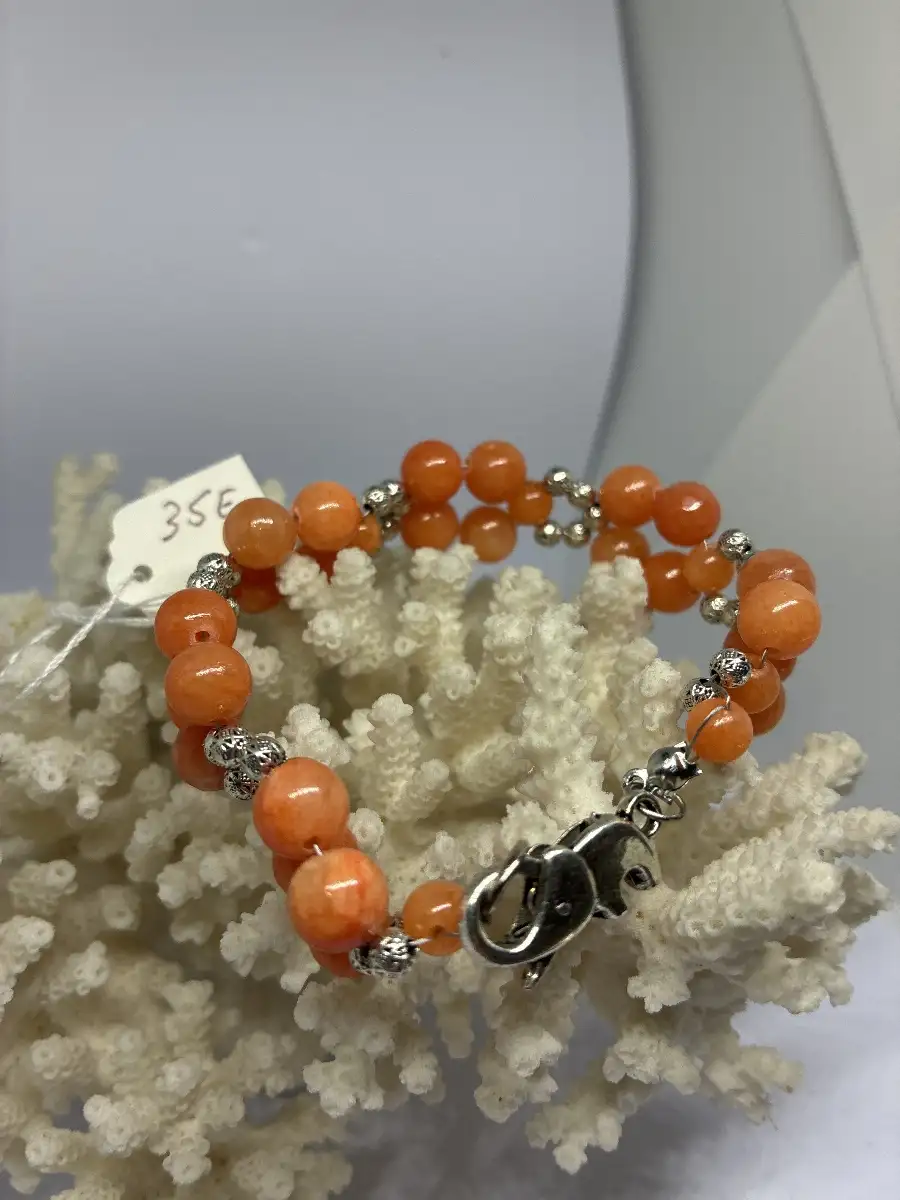 Bracelet orange - Calcite arange