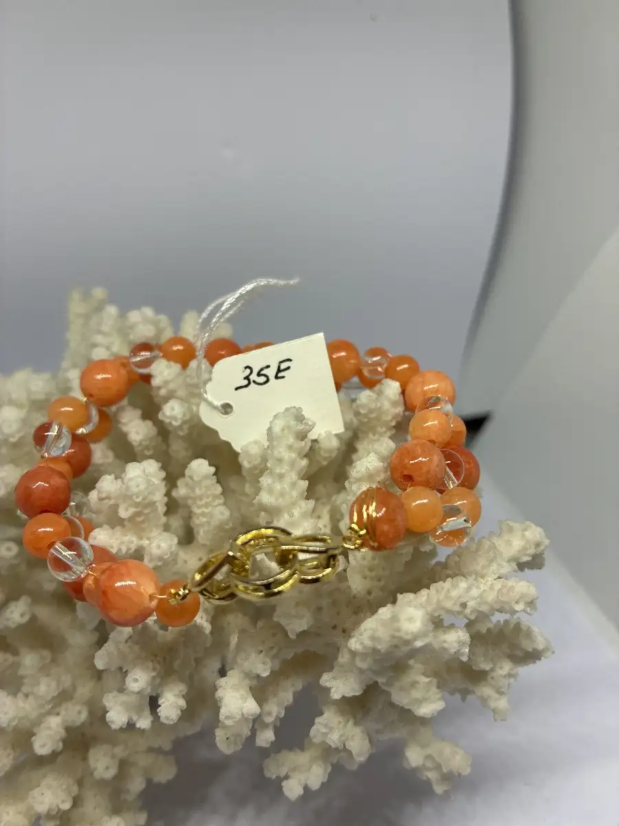 Bracelet orange - Calcite arange